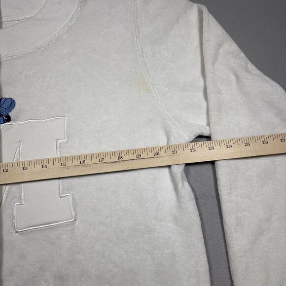 Vintage Disney Sweatshirt Women Large Fleece White BIG‎ M Mickey - Picture 6 of 13